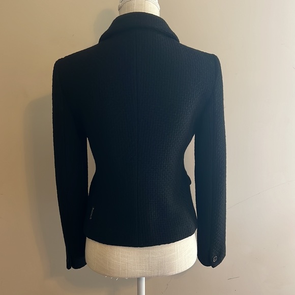 AJ Armani jeans Women’s Black Wool Jacket Size: I 40 US 6 - Picture 3 of 6